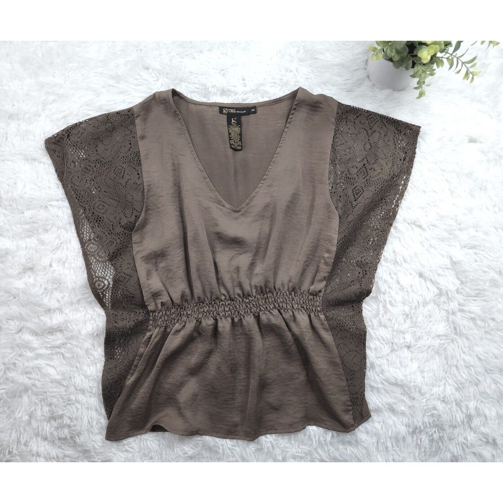 [502] Grass collection Lace  Blouse